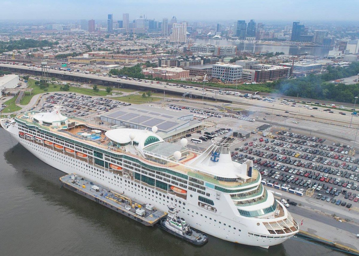 Cruise Ship Docked in Baltimore