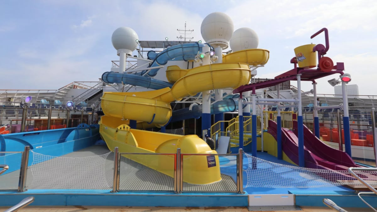 Carnival Freedom Water Slides