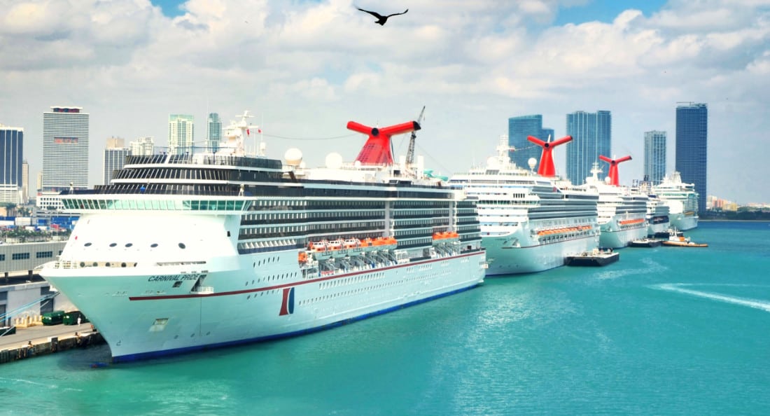 Carnival Cruise Ships Docked in Miami