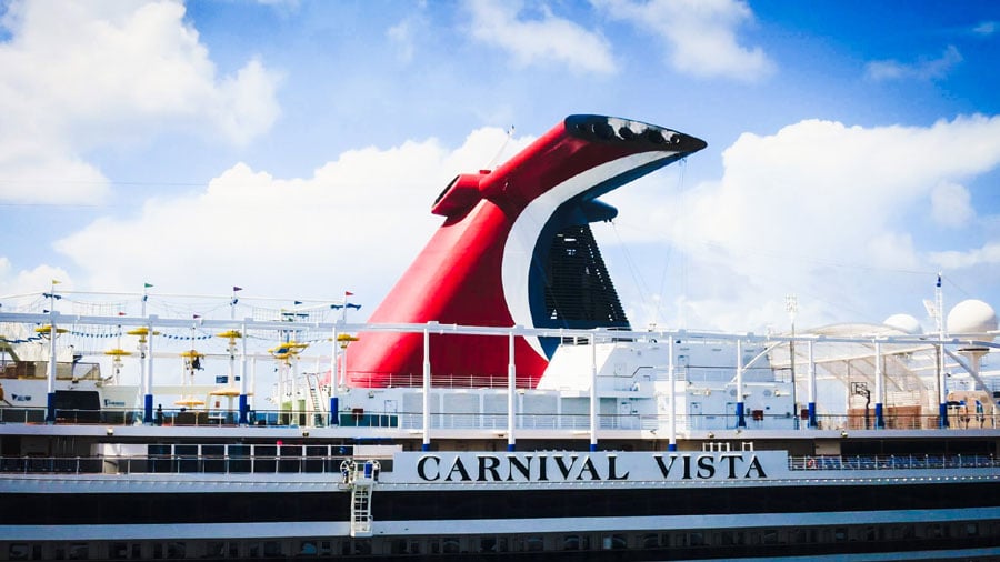 Carnival Vista Cruise Ship in Port