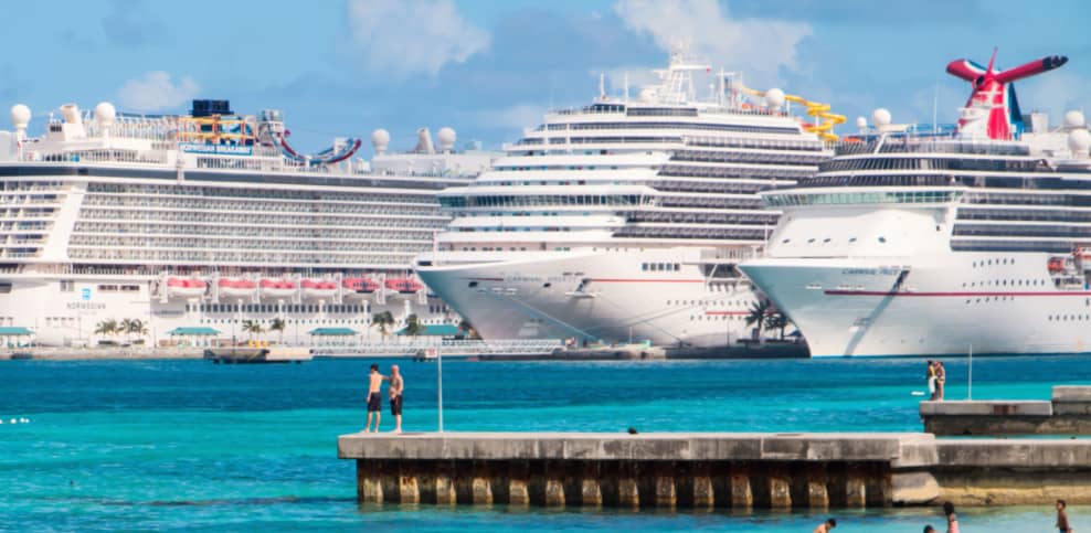 Docked Cruise Ships in Nassau