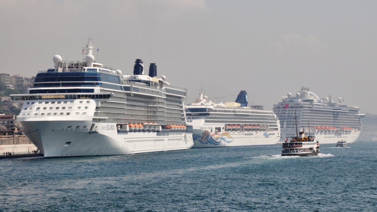 Cruise Ships Docked in Turkey