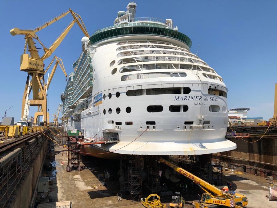 Mariner of the Seas Cadiz Dry Dock