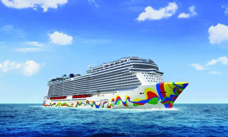 Norwegian Encore Aerial Rendering