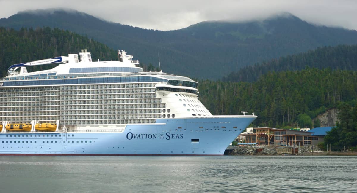 Ovation of the Seas in Sitka, Alaska