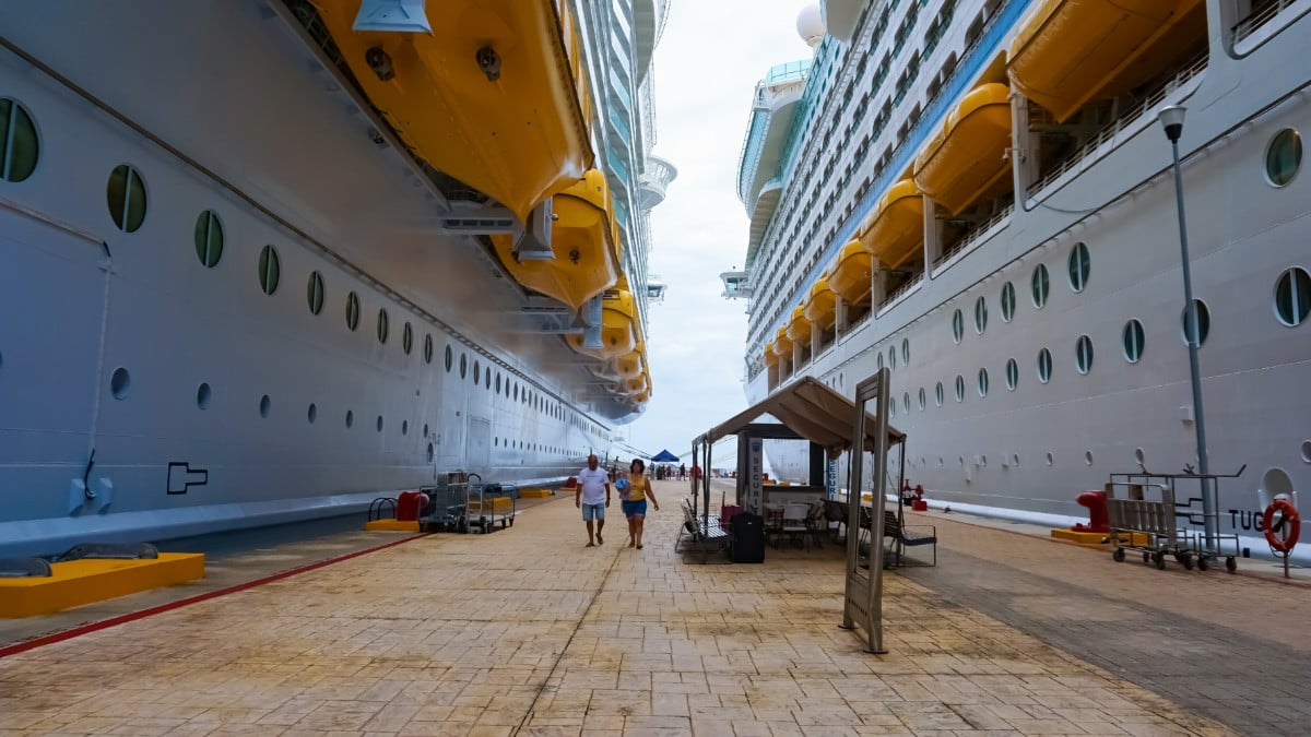 Docked Cruise Ships