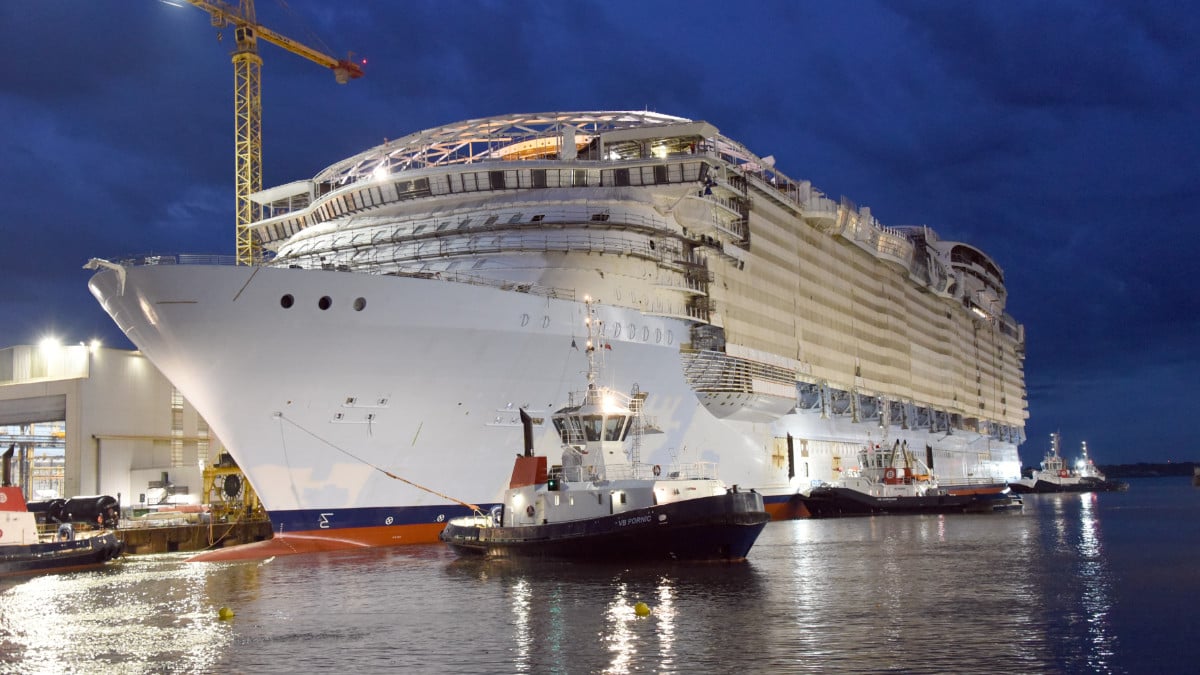 Utopia of the Seas Float Out