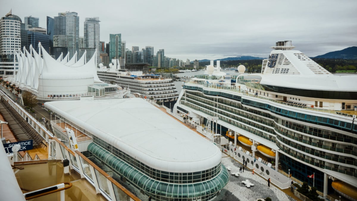 Cruise Ships Docked in Vancouver
